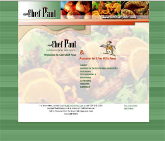 Call Chef Paul site by Genden Design